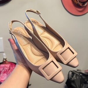 Chinese Laundry Nude Slingback Flats